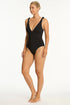 Sea Level Babylon Bow Tie Longline Scoop Back One Piece